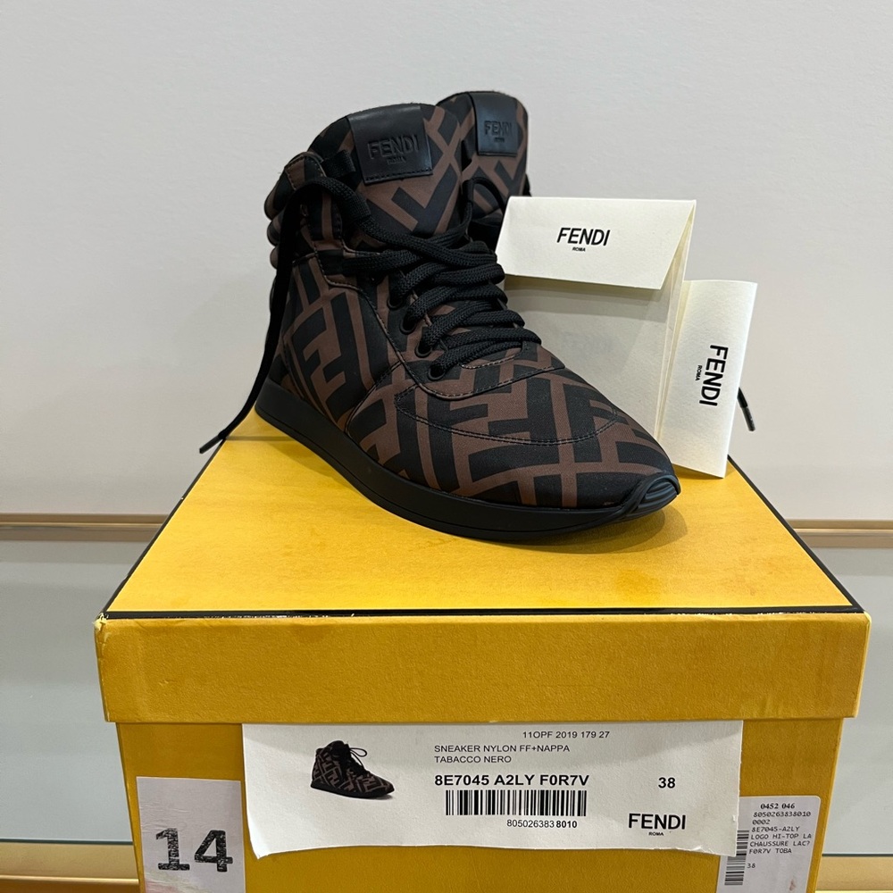 Fendi Tobacco Brown Sneakers